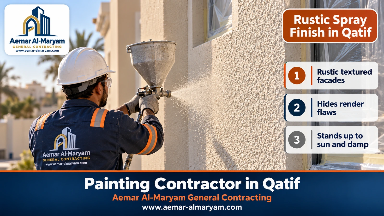 Rustic Spray Finish in Qatif