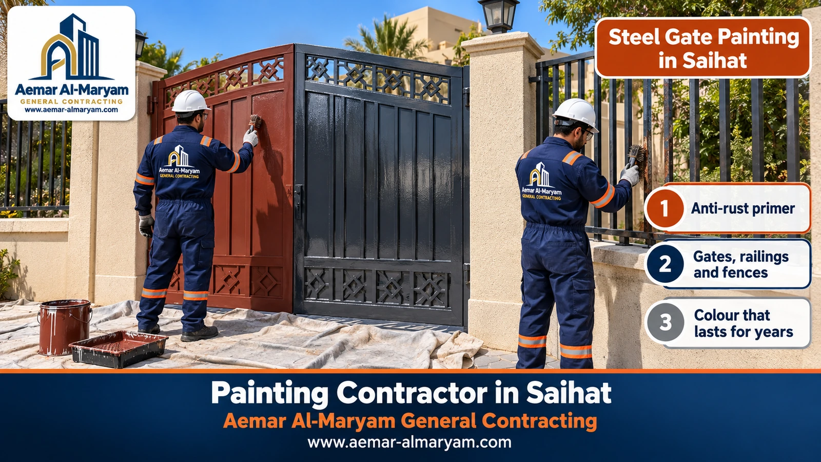 Steel Gate Painting in Saihat