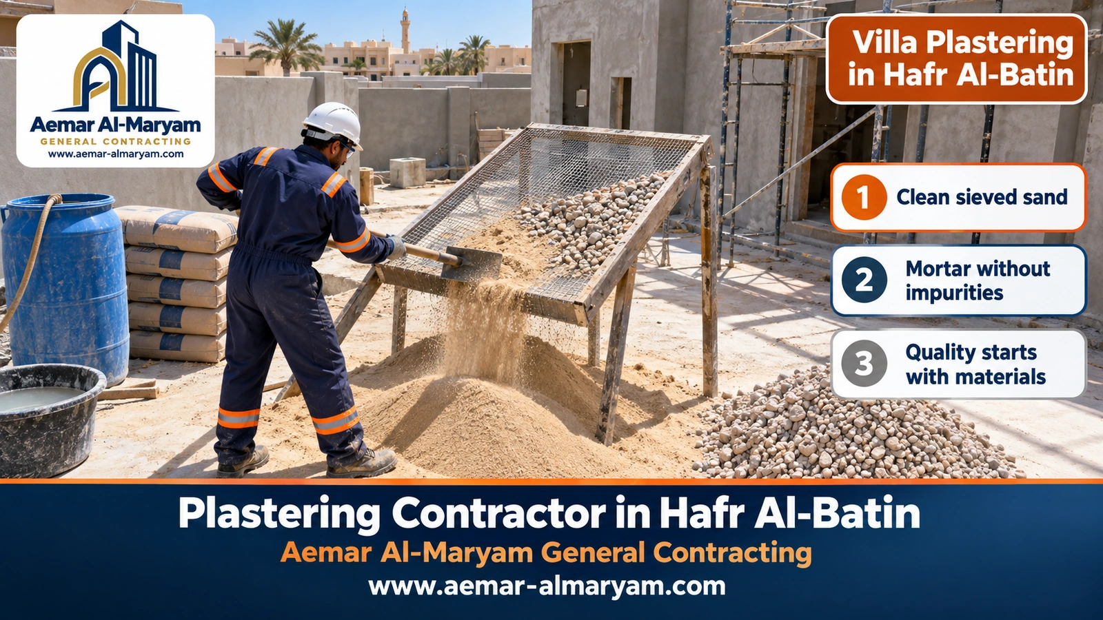Villa Plastering in Hafr Al-Batin