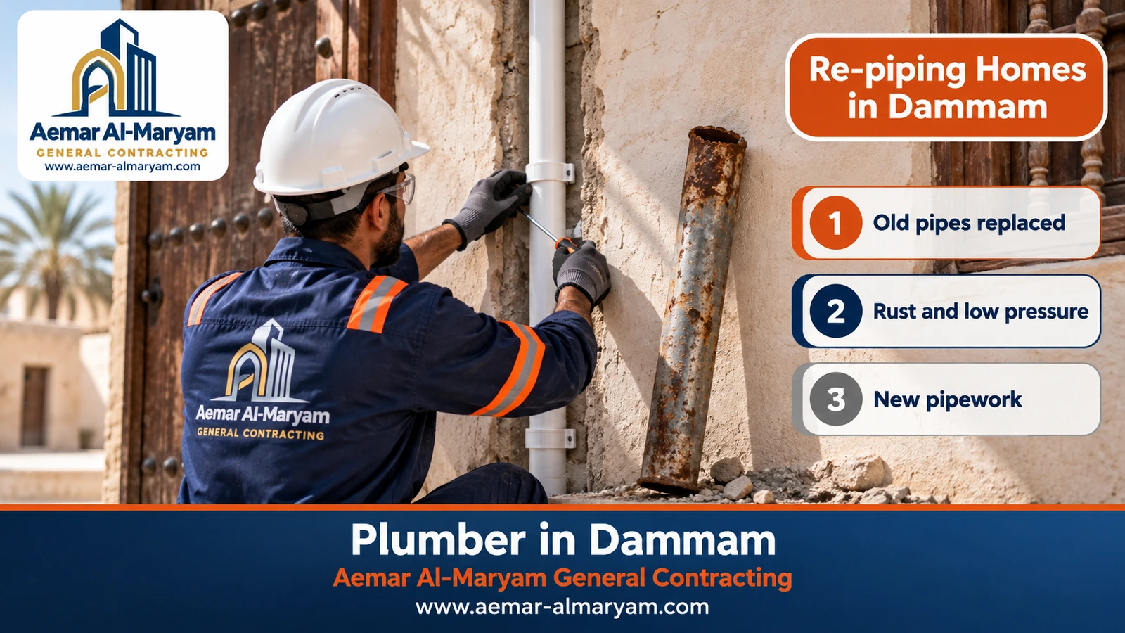Re-piping Homes in Dammam