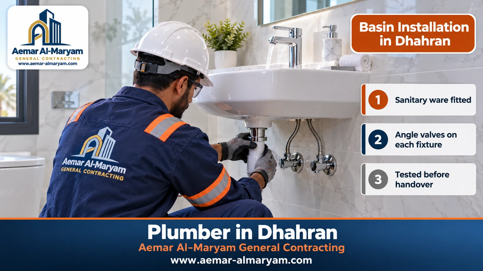 Basin Installation in Dhahran