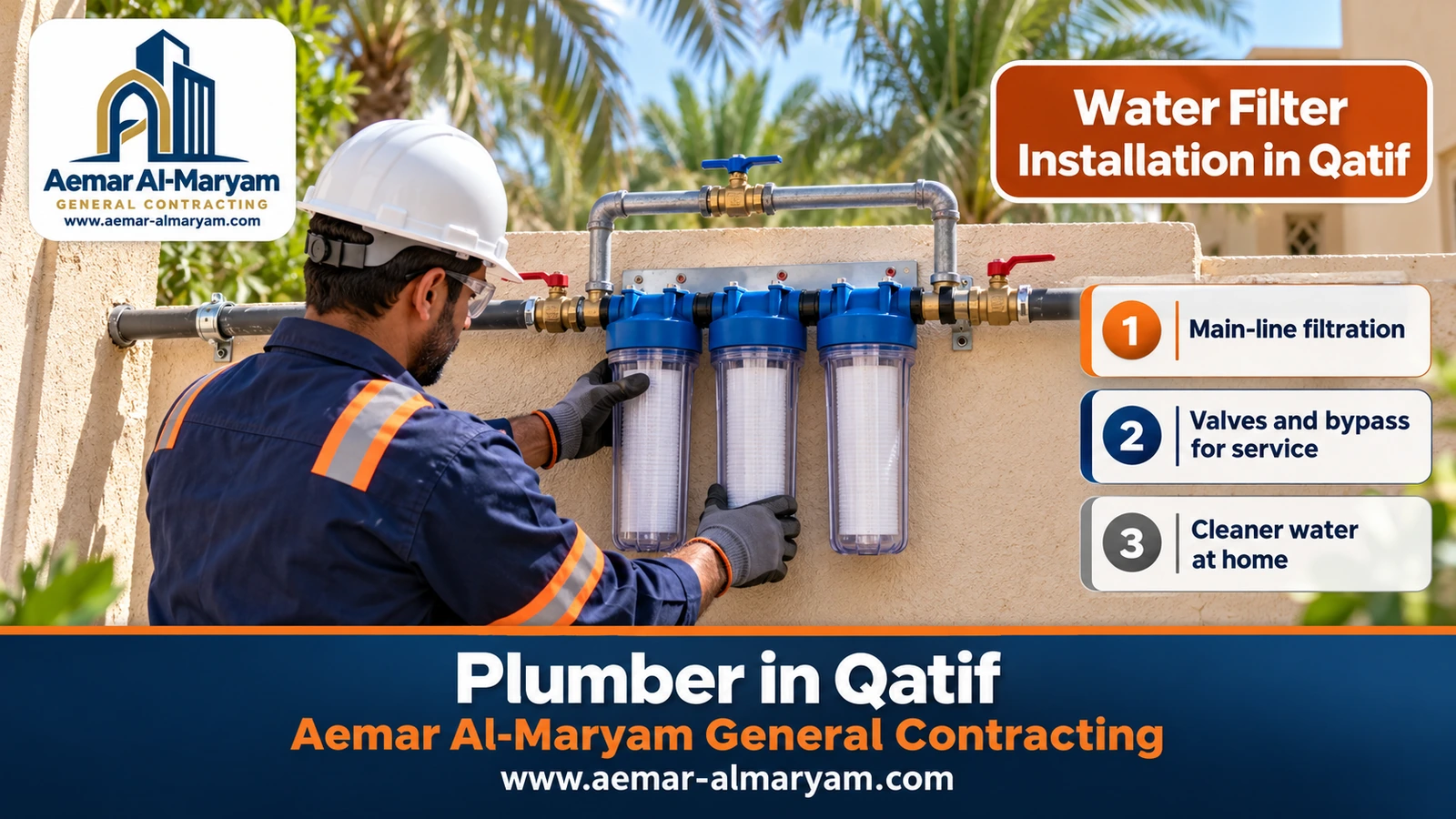 Water Filter Installation in Qatif