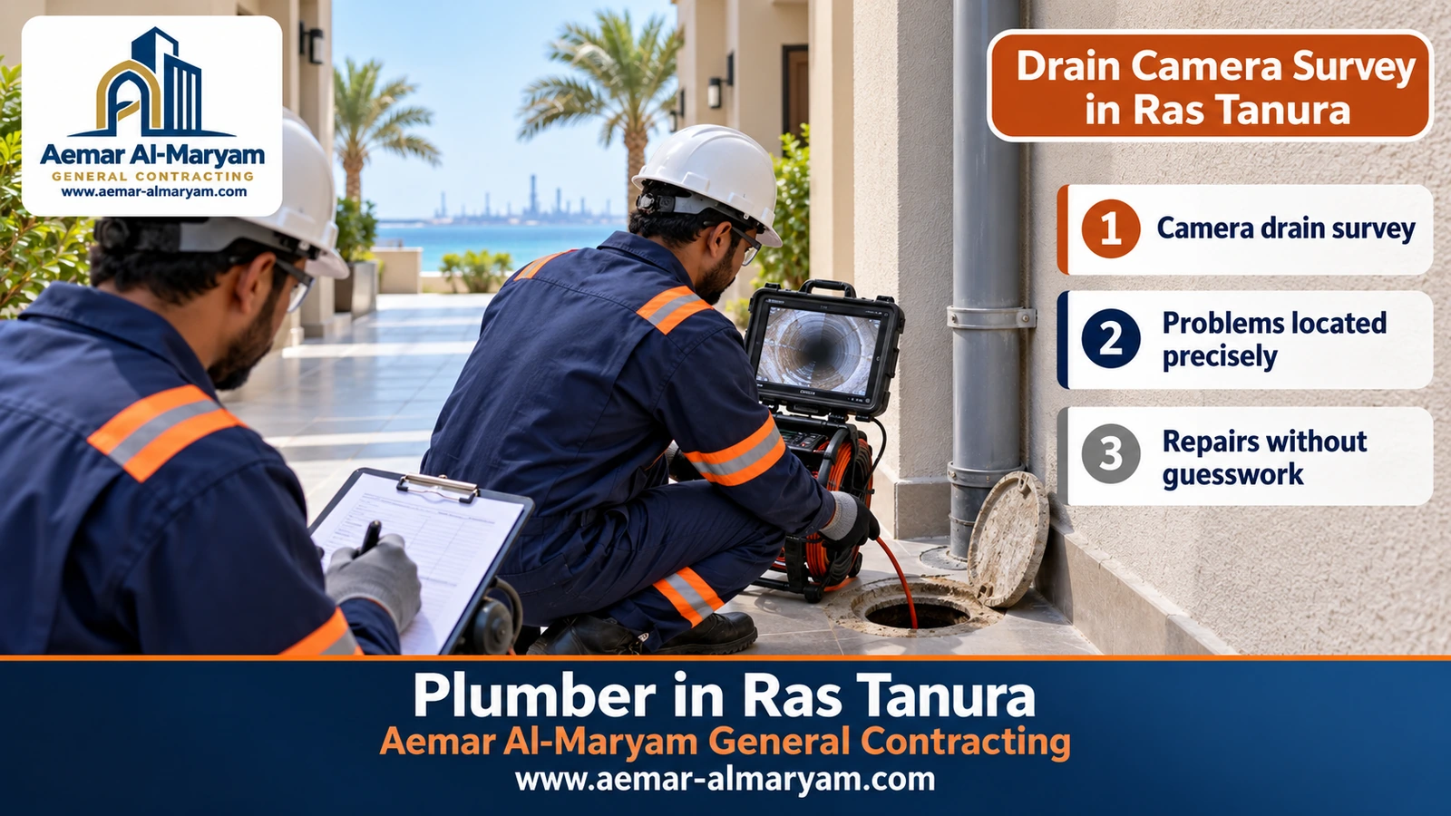 Drain Camera Survey in Ras Tanura