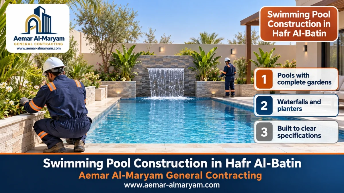 Swimming Pool Construction in Hafr Al-Batin