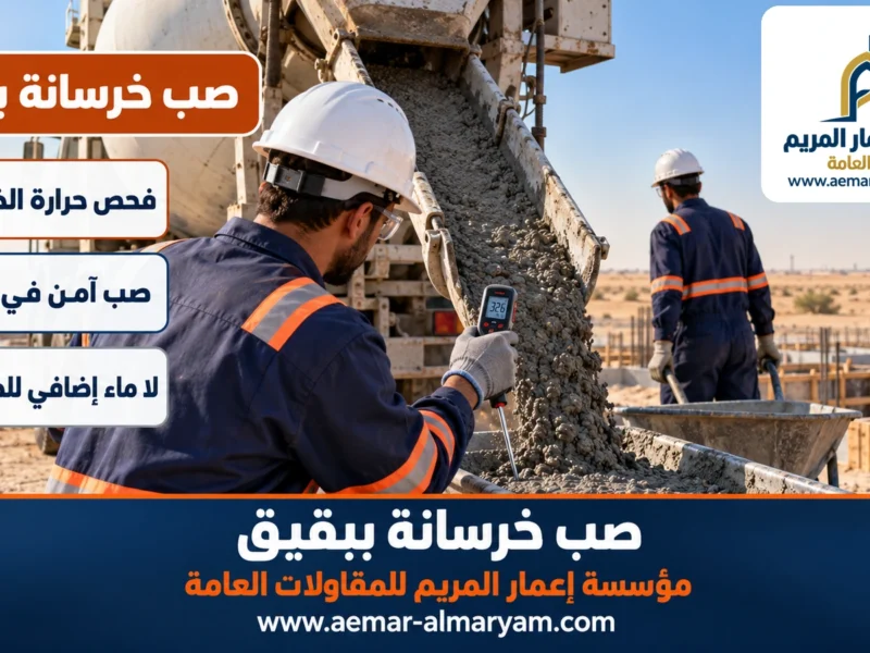 صب خرسانة ببقيق