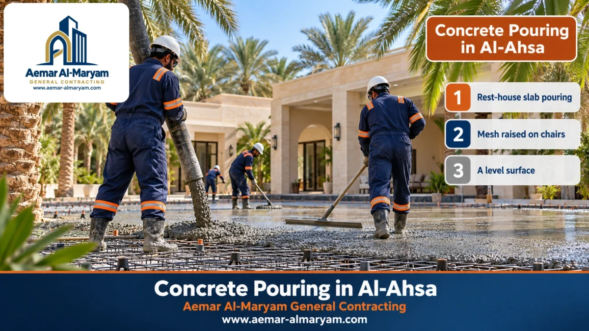 Concrete Pouring in Al-Ahsa