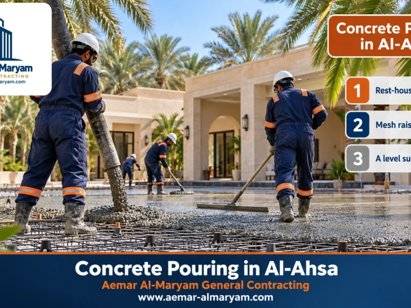 Concrete Pouring in Al-Ahsa