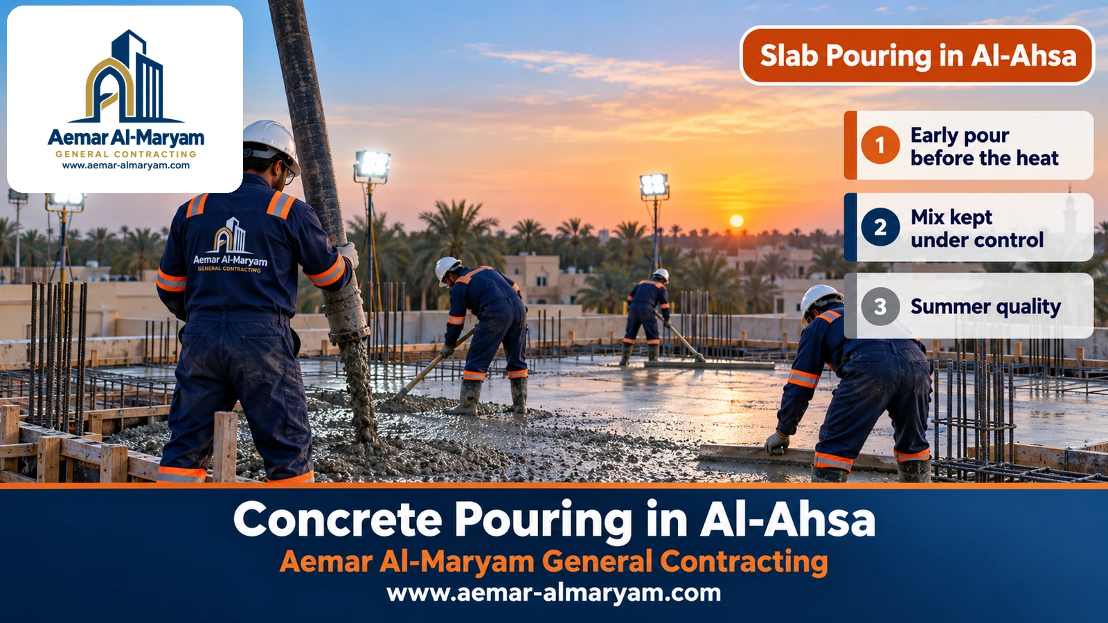 Slab Pouring in Al-Ahsa