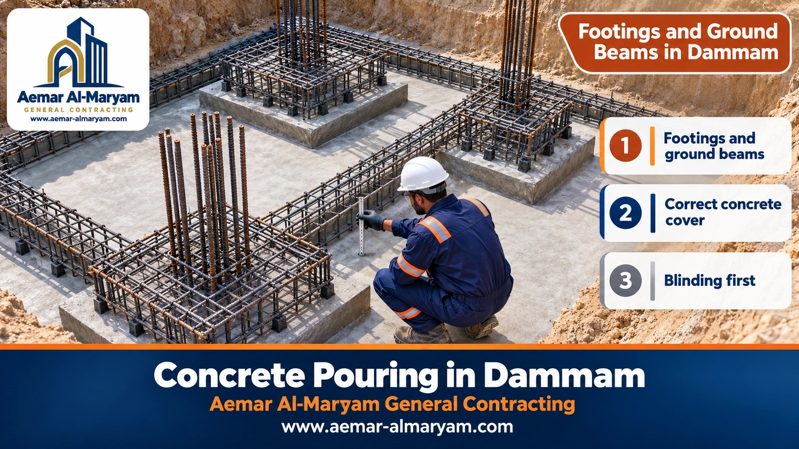 Footings and Ground Beams in Dammam