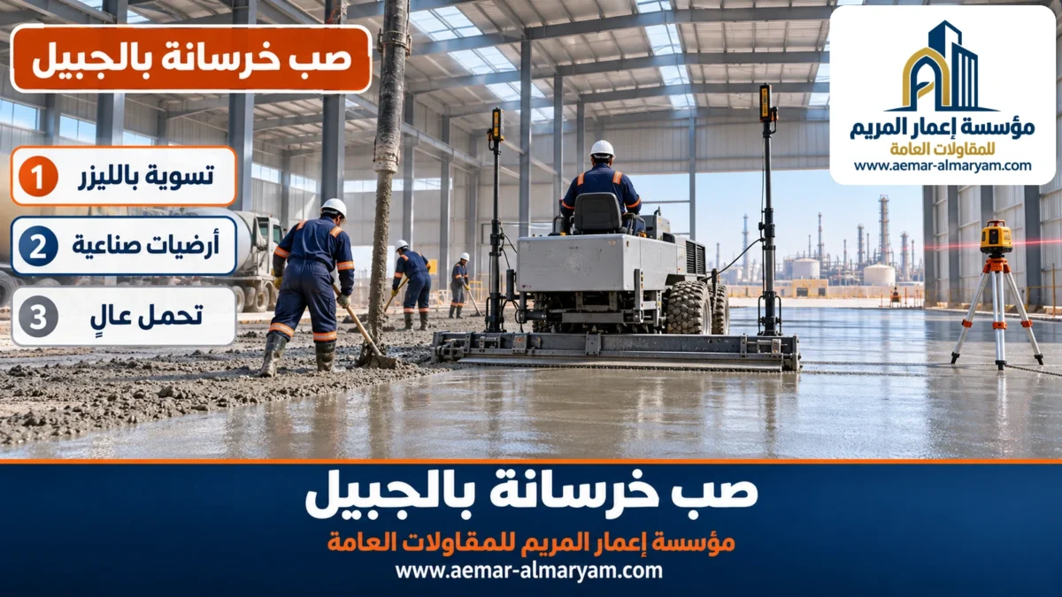 صب خرسانة بالجبيل