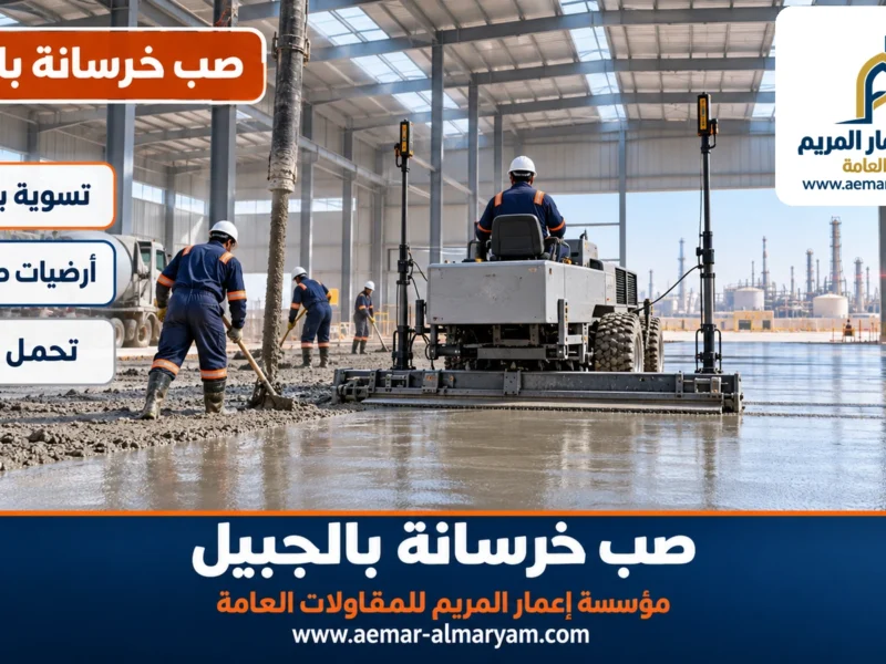 صب خرسانة بالجبيل