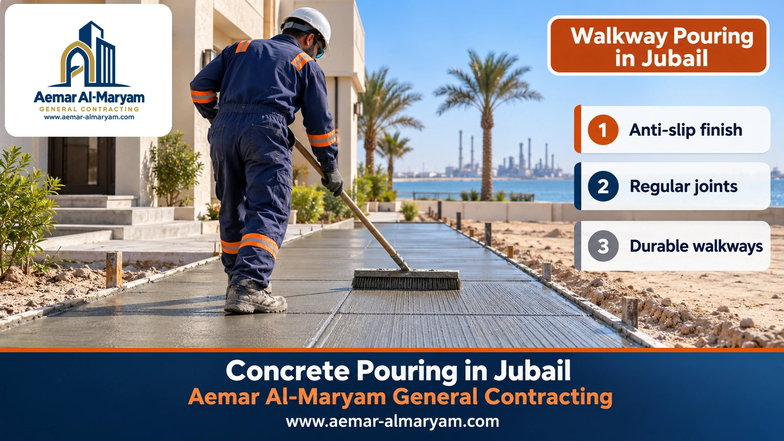 Walkway Pouring in Jubail