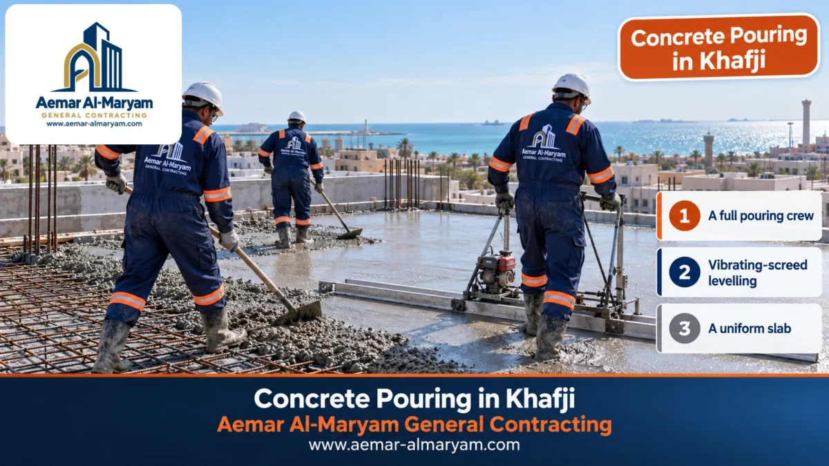 Concrete Pouring in Khafji