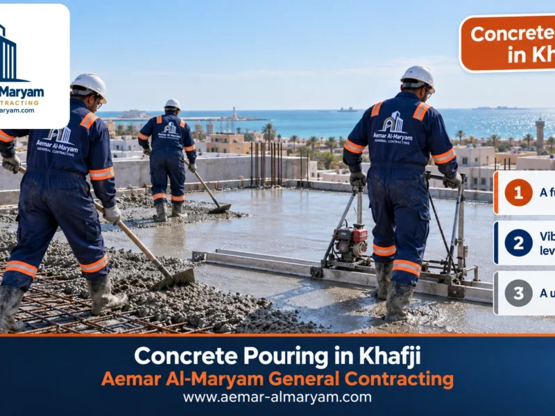 Concrete Pouring in Khafji