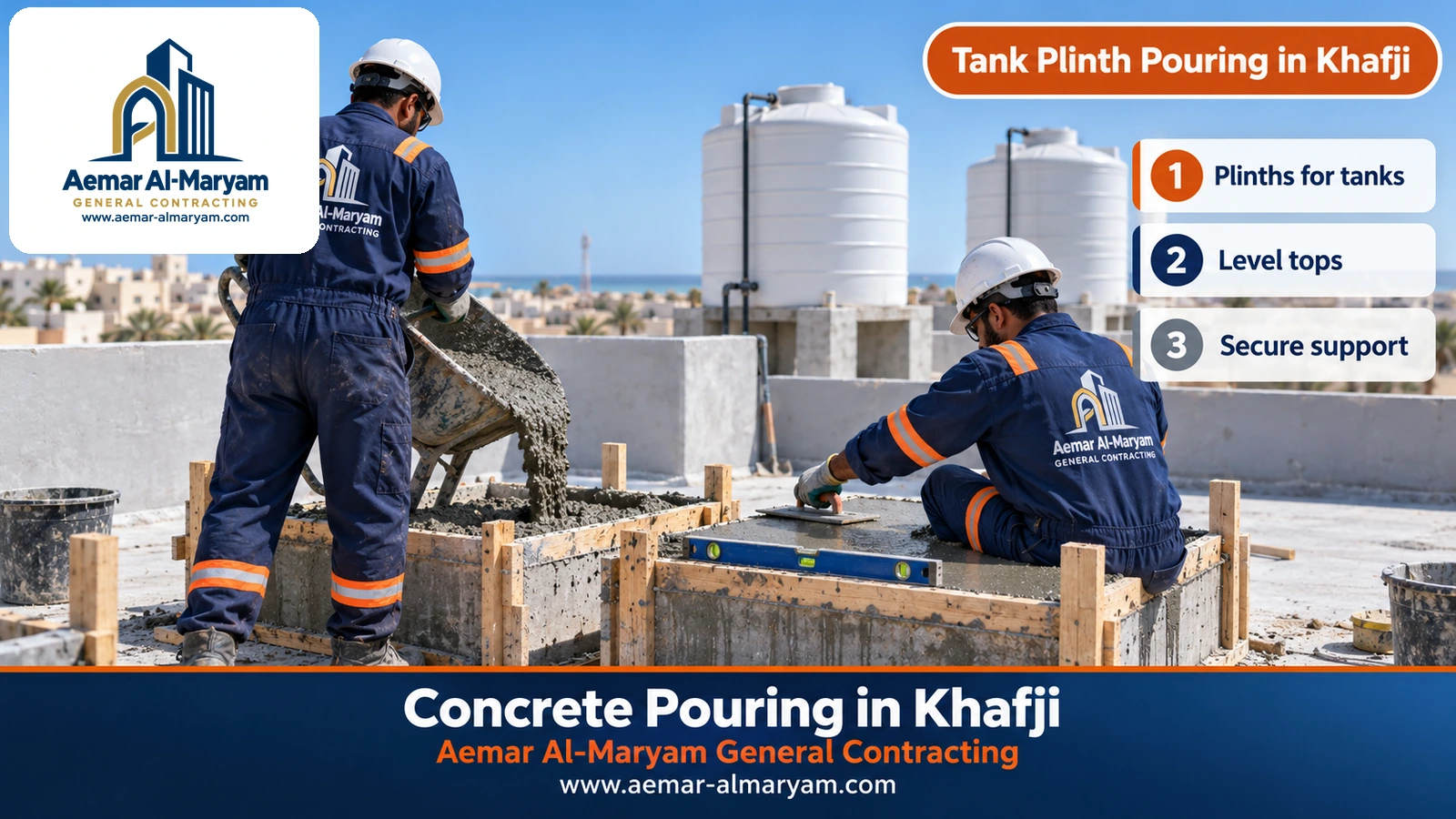 Tank Plinth Pouring in Khafji