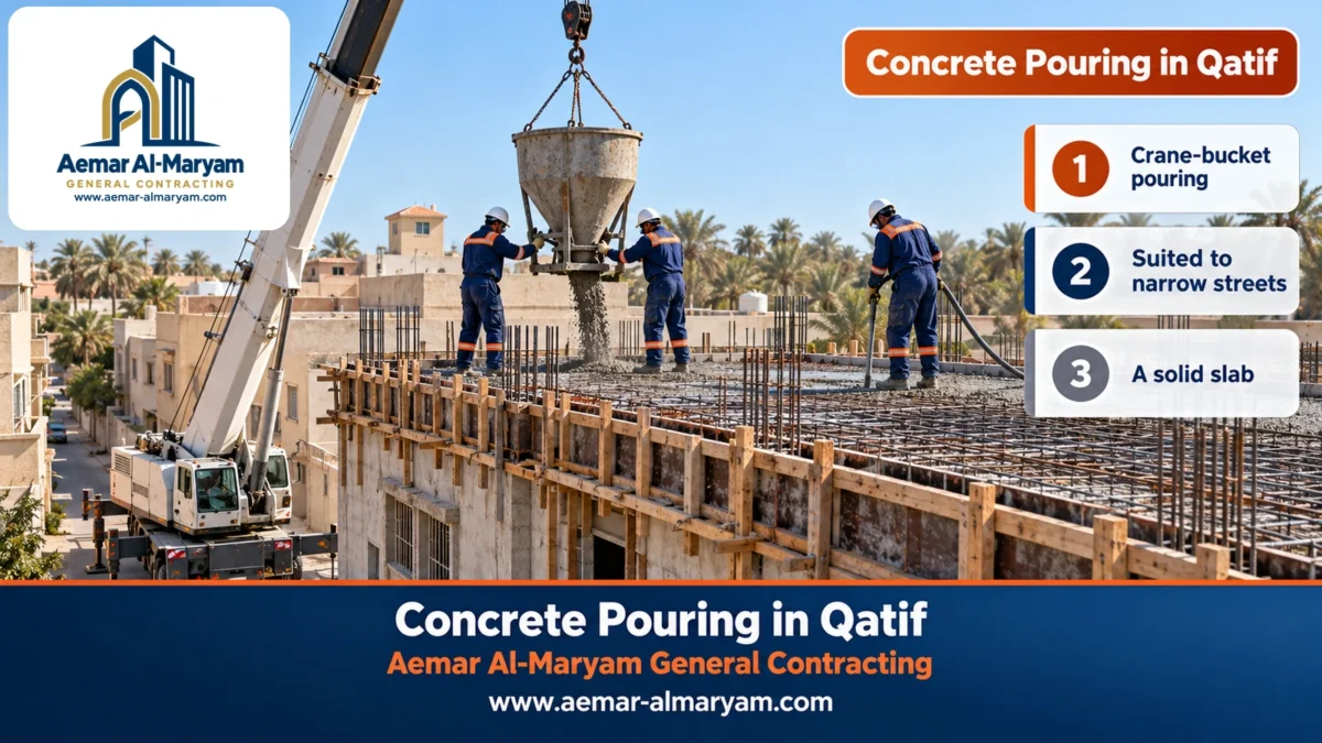 Concrete Pouring in Qatif