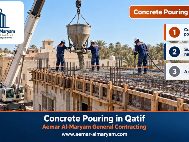 Concrete Pouring in Qatif