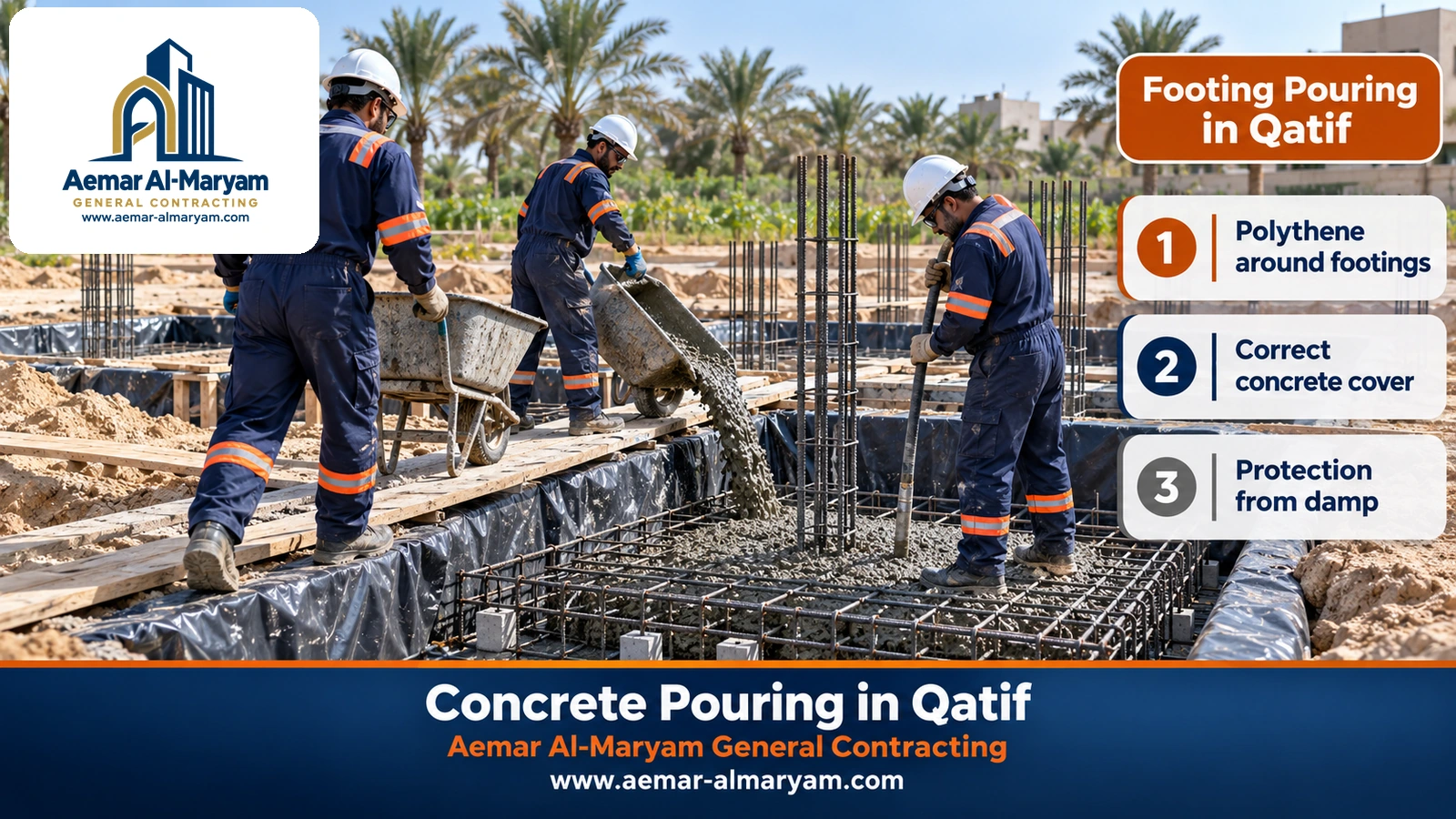 Footing Pouring in Qatif