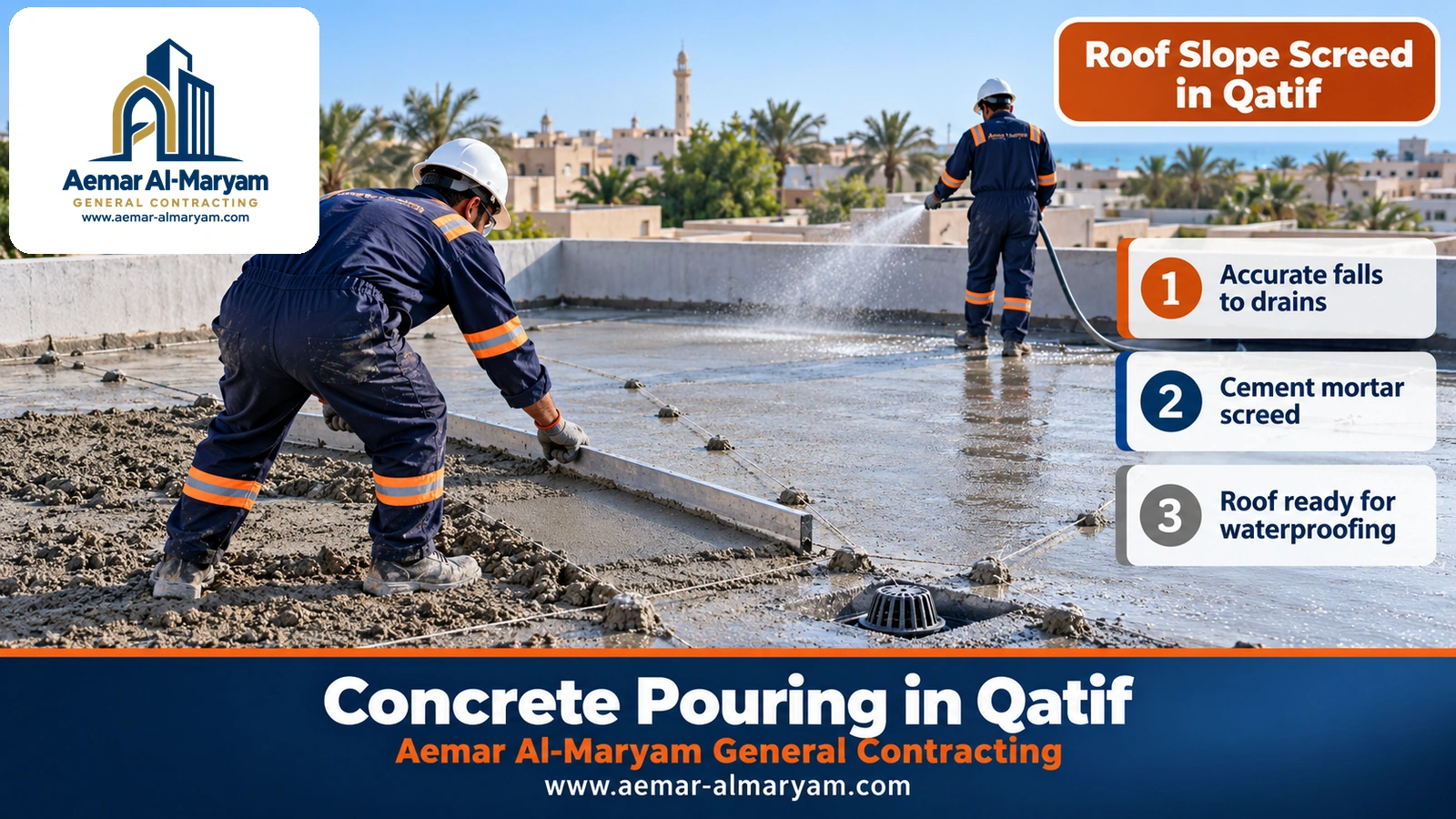 Roof Slope Screed in Qatif