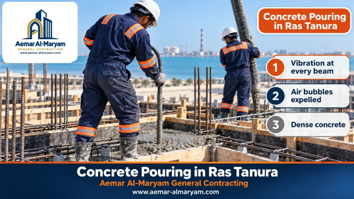 Concrete Pouring in Ras Tanura