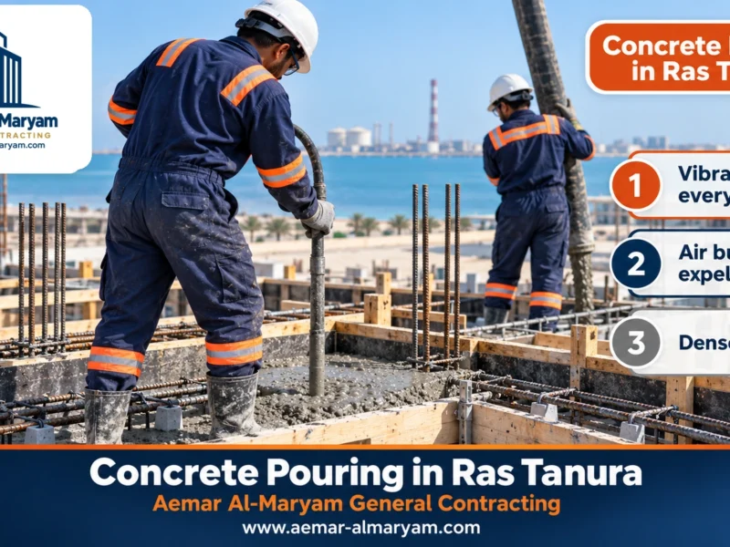 Concrete Pouring in Ras Tanura