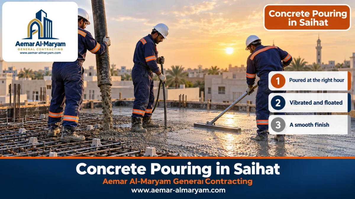 Concrete Pouring in Saihat