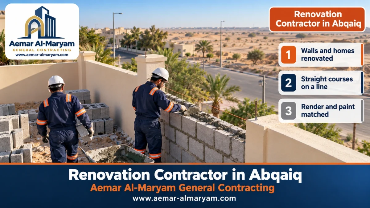 Renovation Contractor in Abqaiq
