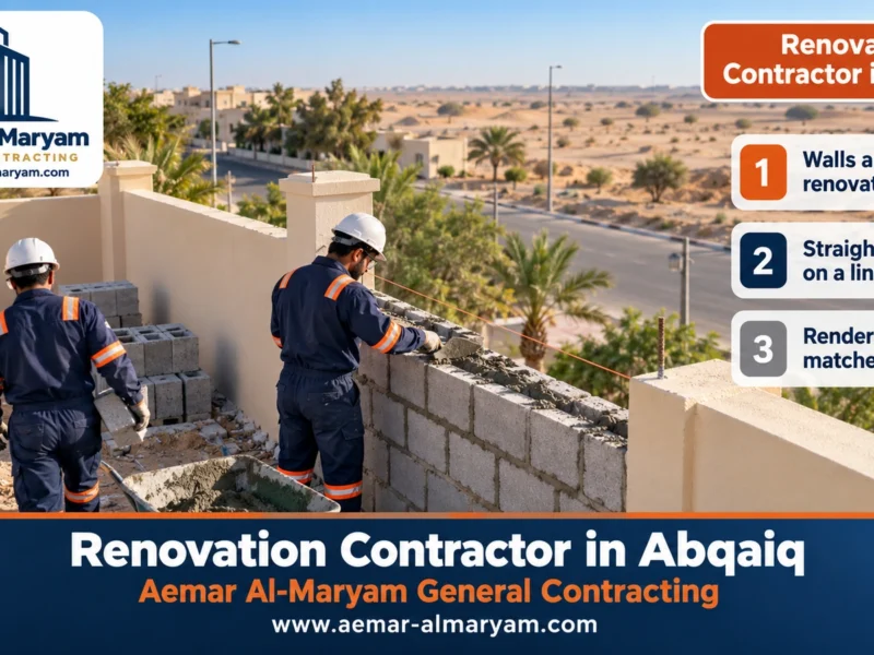 Renovation Contractor in Abqaiq