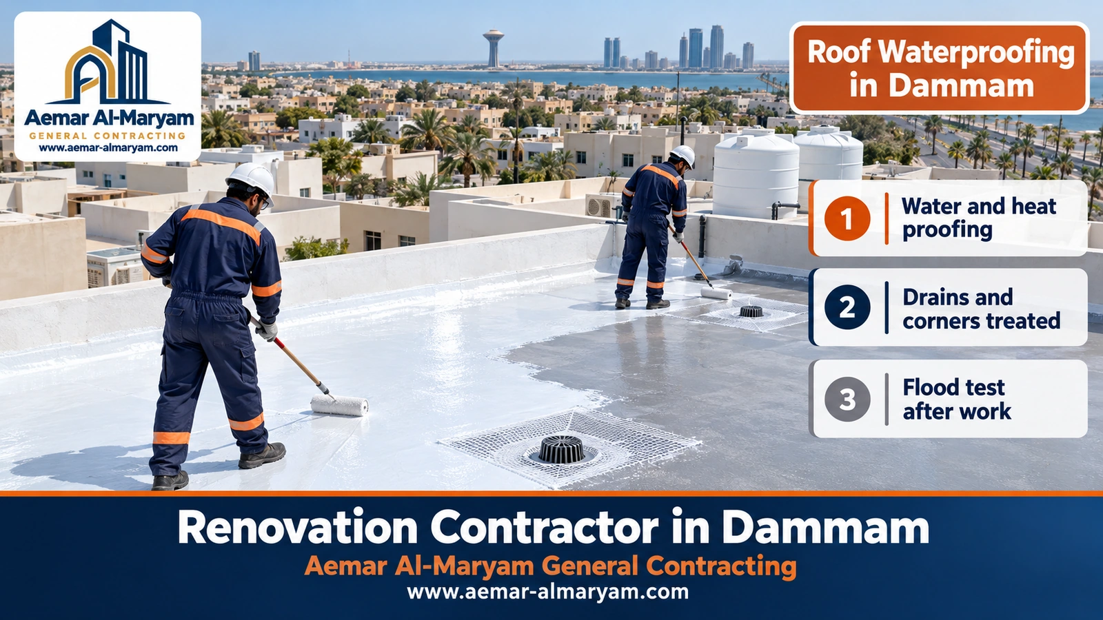 Roof Waterproofing in Dammam
