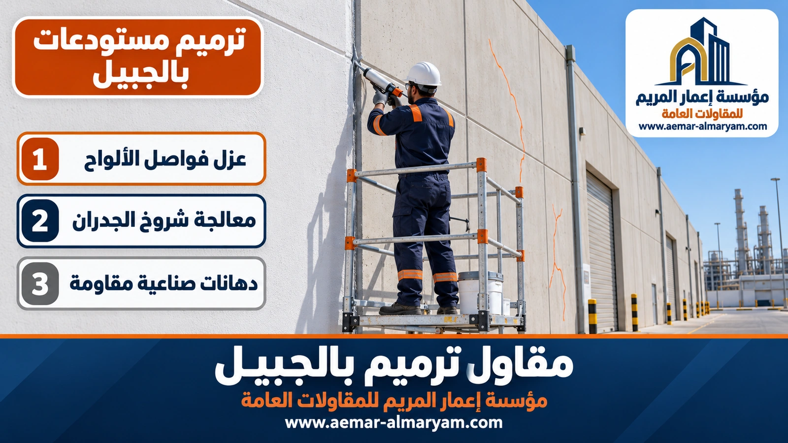 ترميم مستودعات بالجبيل