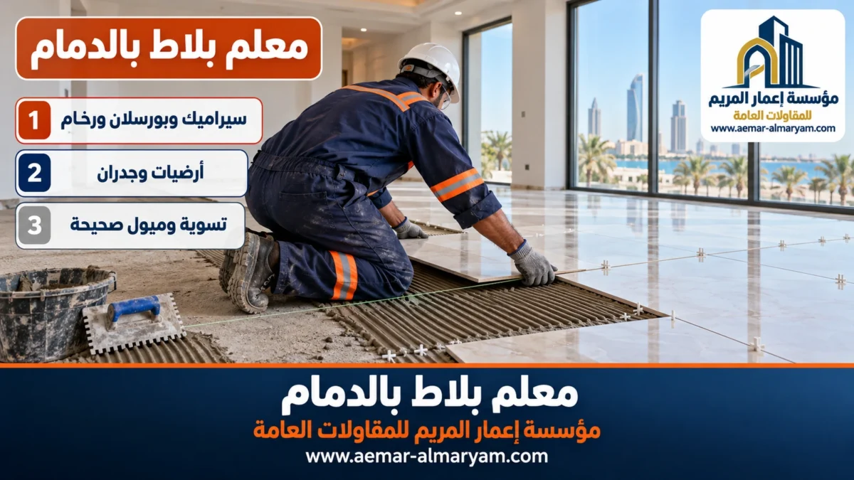 معلم بلاط بالدمام