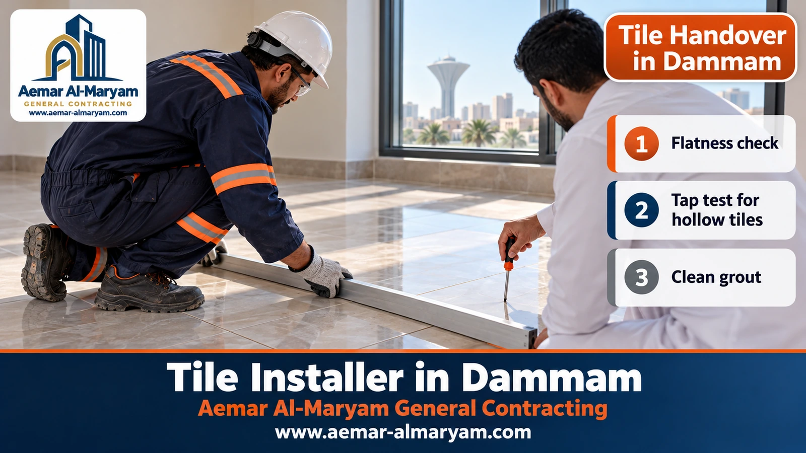Tile Handover in Dammam
