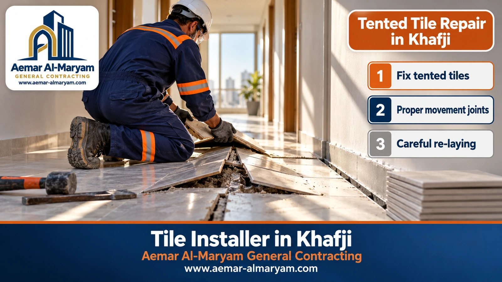 Tented Tile Repair in Khafji