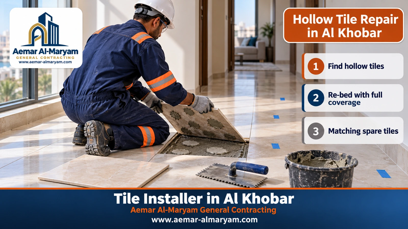 Hollow Tile Repair in Al Khobar
