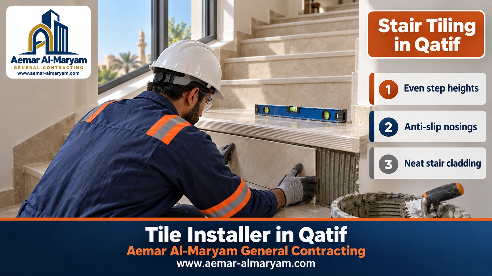 Stair Tiling in Qatif