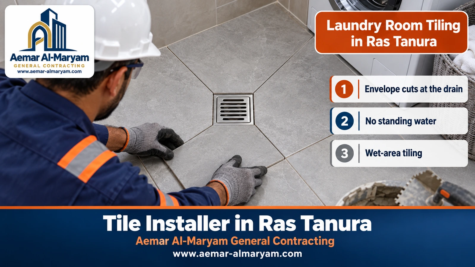 Laundry Room Tiling in Ras Tanura